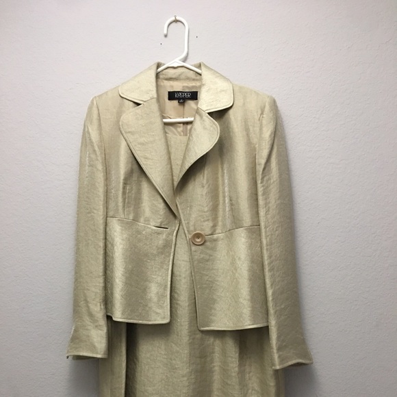 Kasper dress with coat - Picture 3 of 4